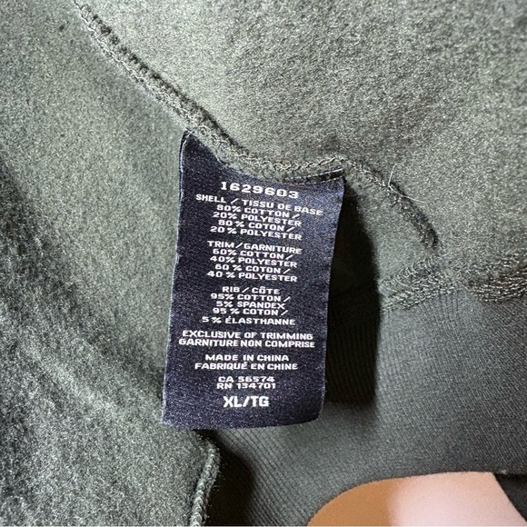 2/$20 Realtree Mens XL New Condition Green Zip Hoodie Hooded Jacket Sweater Camo - Picture 5 of 9